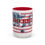 Thumbnail: 250th America Coffee Mug (11oz/15oz) — Patriotic Red Interior