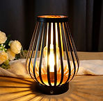 RechargeableLamp black ribbed warm and cozy