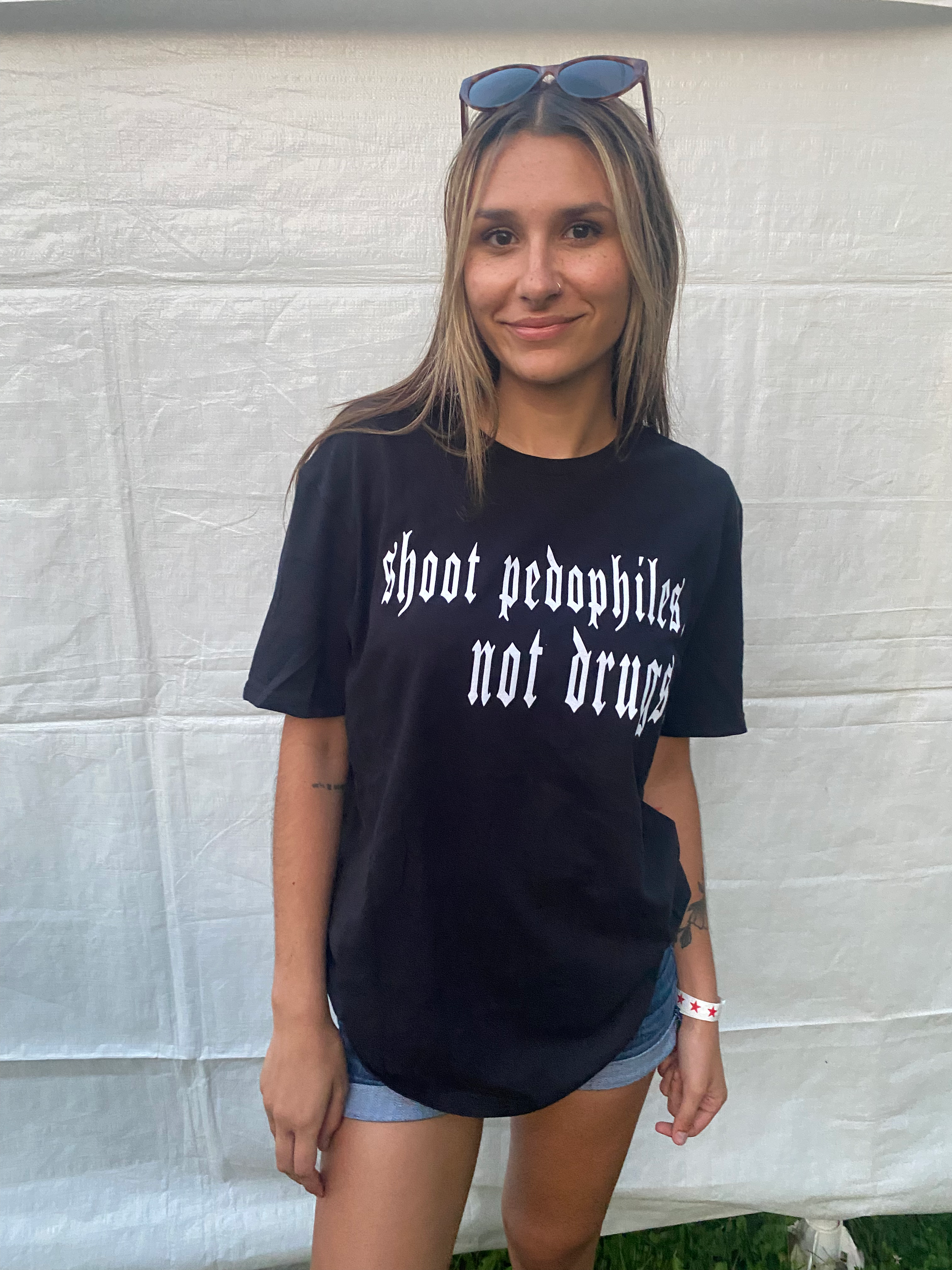 Shoot pedophiles not drugs shirt