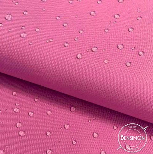 Tissu extérieur déperlant Fuschia X 1M Tissus Bensimon