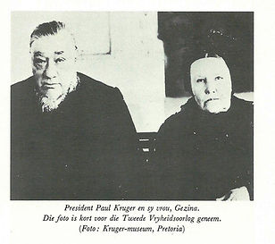 Paul en Gezina Kruger, kort voor die Anglo-Boereoorlog