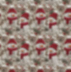 Tissu coton imprimé digital - Marshmallow Noël X 50cm