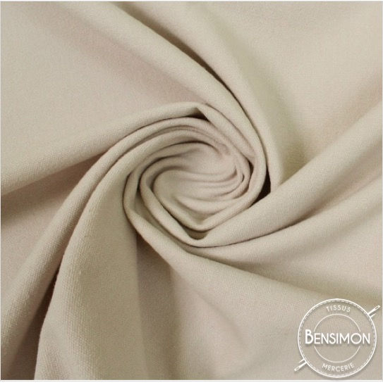 Tissu natté toile lourde - Écru X 50cm