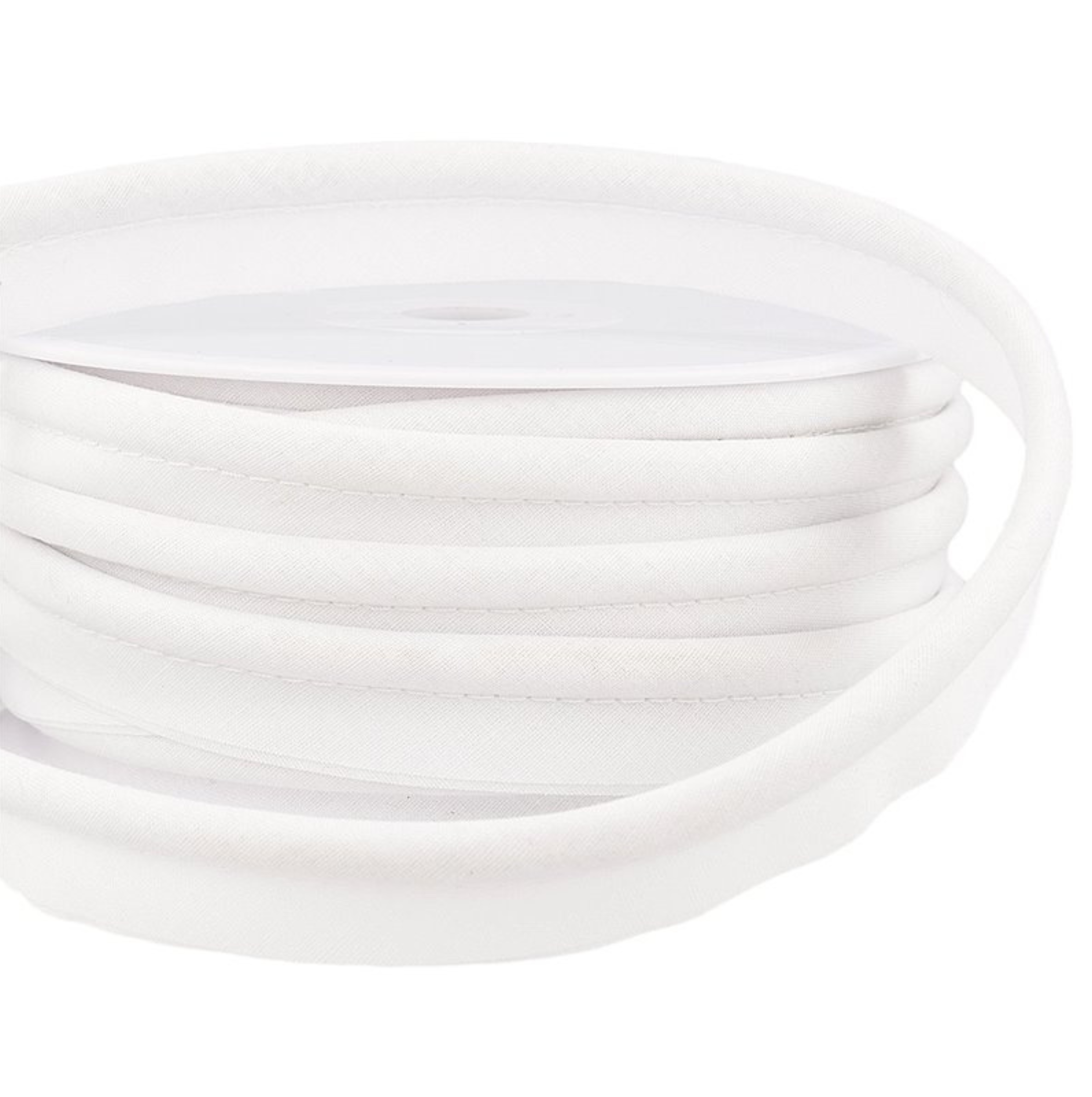 Passepoil coton uni 15mm -Blanc