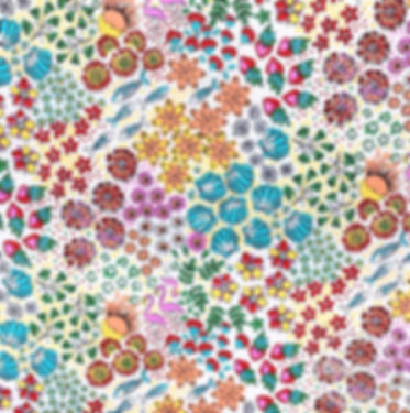 Tissu cretonne coton imprimés - Summer Vibes