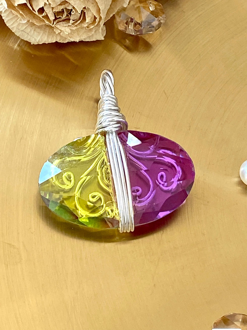 Thumbnail: Ametrine Wire Wrapped Handcrafted Pendant