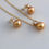 Thumbnail: Gold South Sea s925 Sterling Silver 3 pcs Set