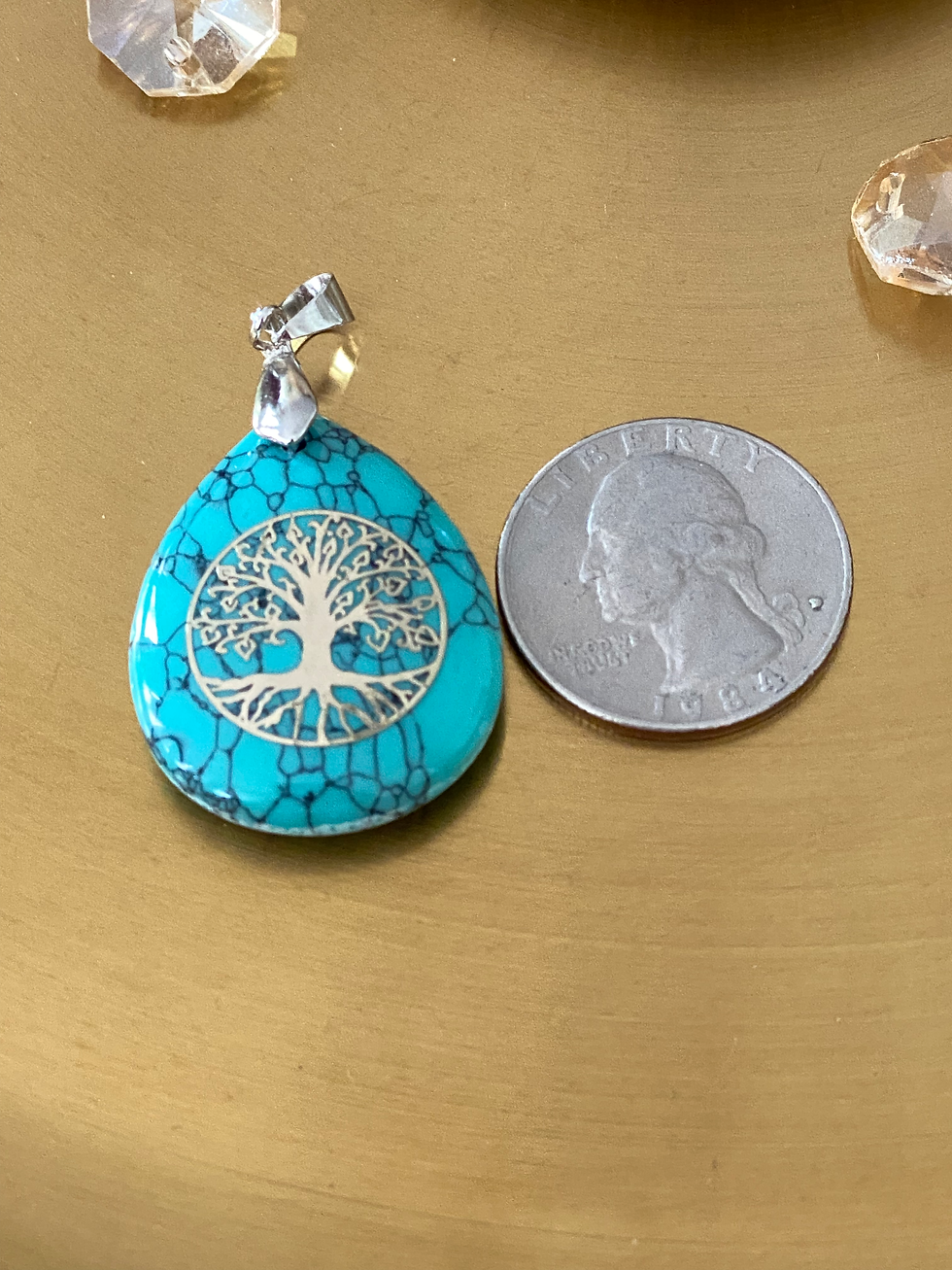 Thumbnail: Turquoise Tree Of Life Pendant