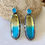 Thumbnail: Bicolor Tourmaline And Blue Chalcedony Earrings