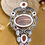 Thumbnail: Botswana Agate And Carnelian Handcrafted Flower And leaves Pendant