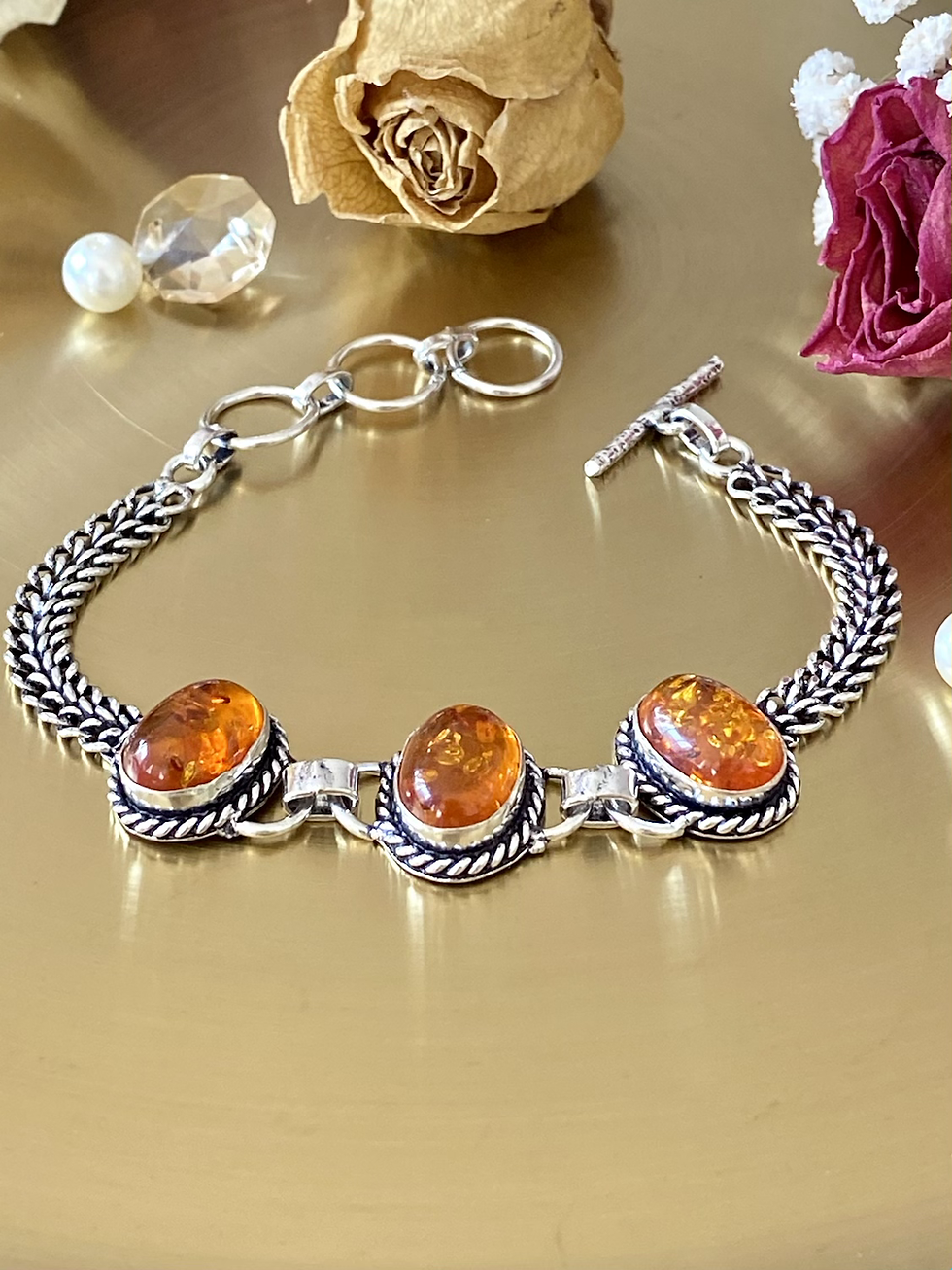 Thumbnail: Baltic Amber Handcrafted Bracelet