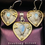 Thumbnail: Solid 925 Sterling Silver 6.48cts Rainbow Moonstone Two Tone Heart 2pcs Set