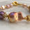 Thumbnail: B24-Handmade High End Purple Flameball Pearl, Edison Pearl, Petal Pearl Bracelet