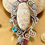 Thumbnail: Fossil Coral, Garnet, Bicolor Tourmaline And Blue Topaz Pendant