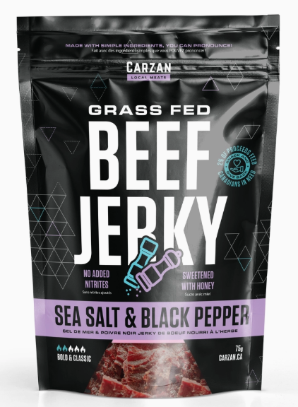 Carzan Sea Salt & Black Pepper Beef Jerky