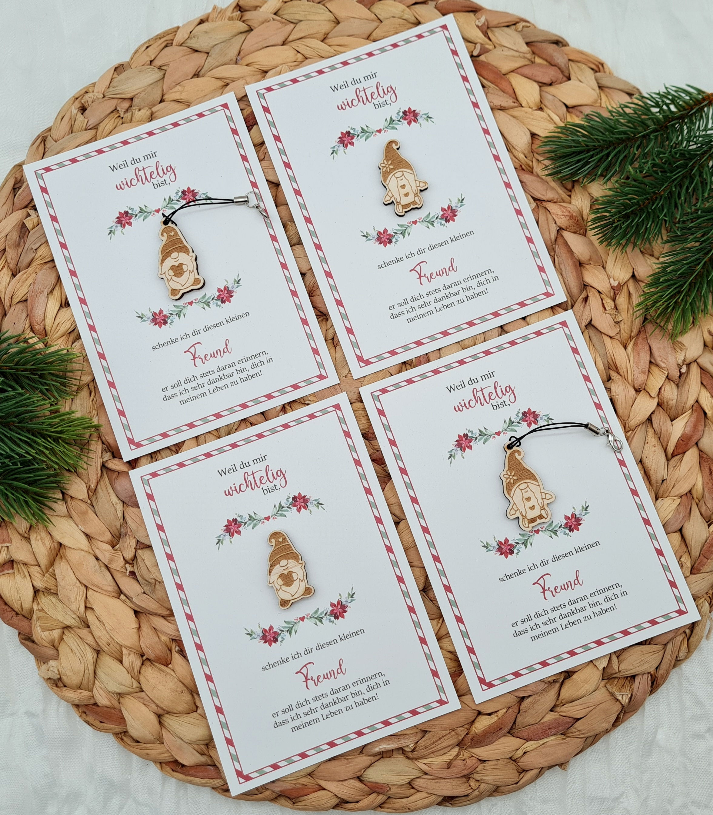 Du bist mir wichtelig - Karte zu Weihnachten