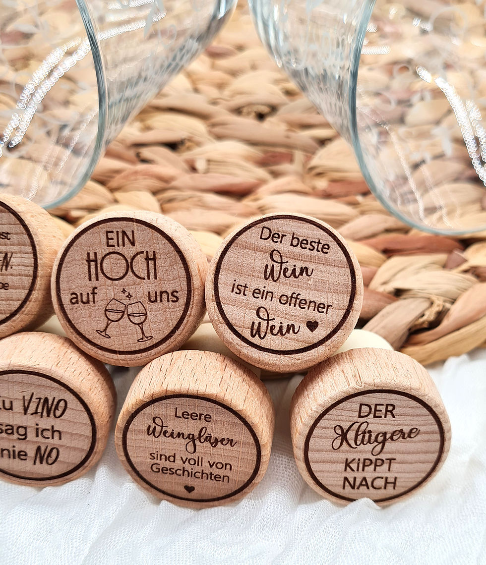 Miniaturbild: Personalisierter Faschenkorken  |  Weinflaschenkorken mit Wunschtext