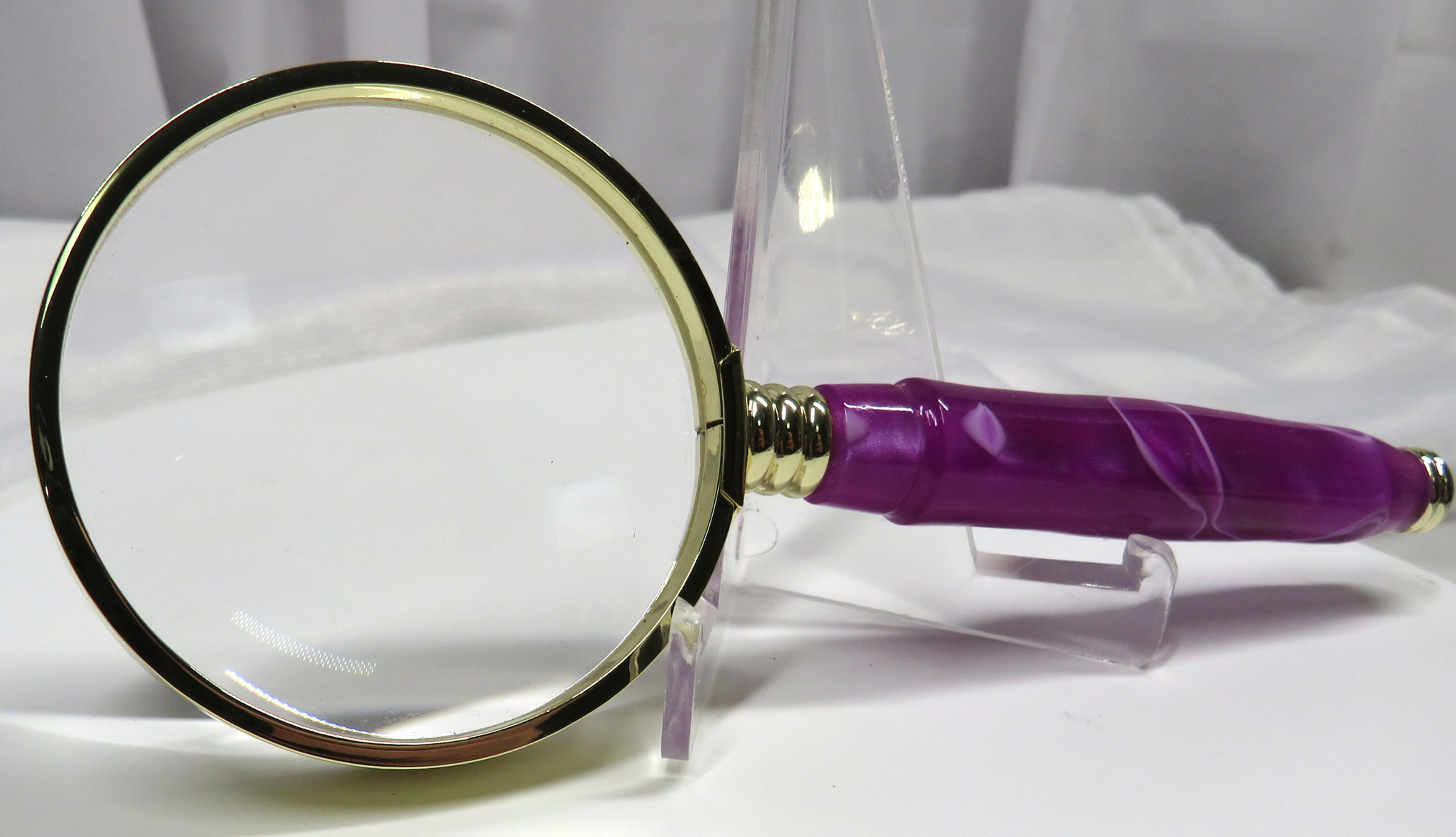 Magnifying Glass Hand Turned Acrylic Handle