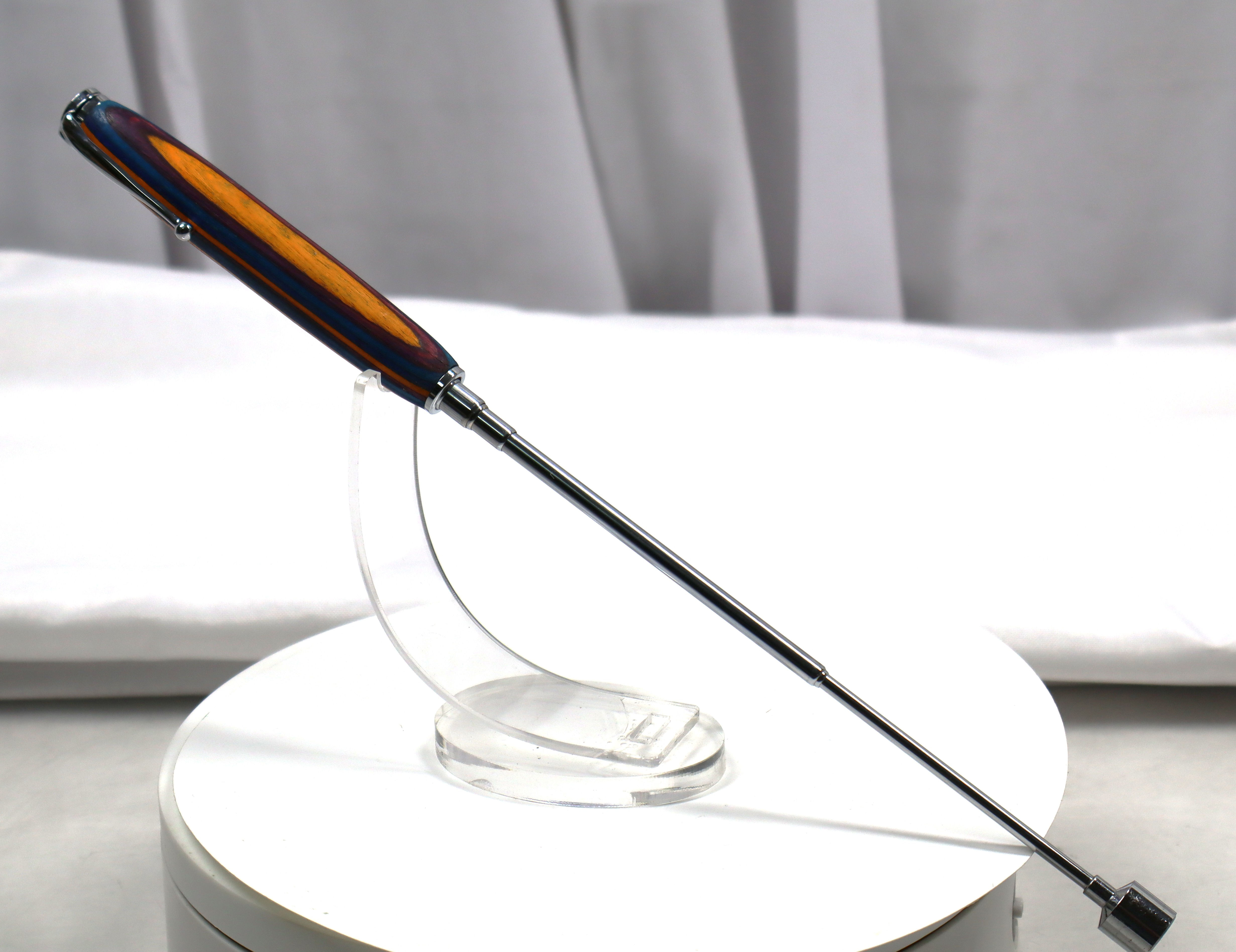 Magnetic Extendable/Telescoping Pickup Tool with Hardwood Hand Turned Handle