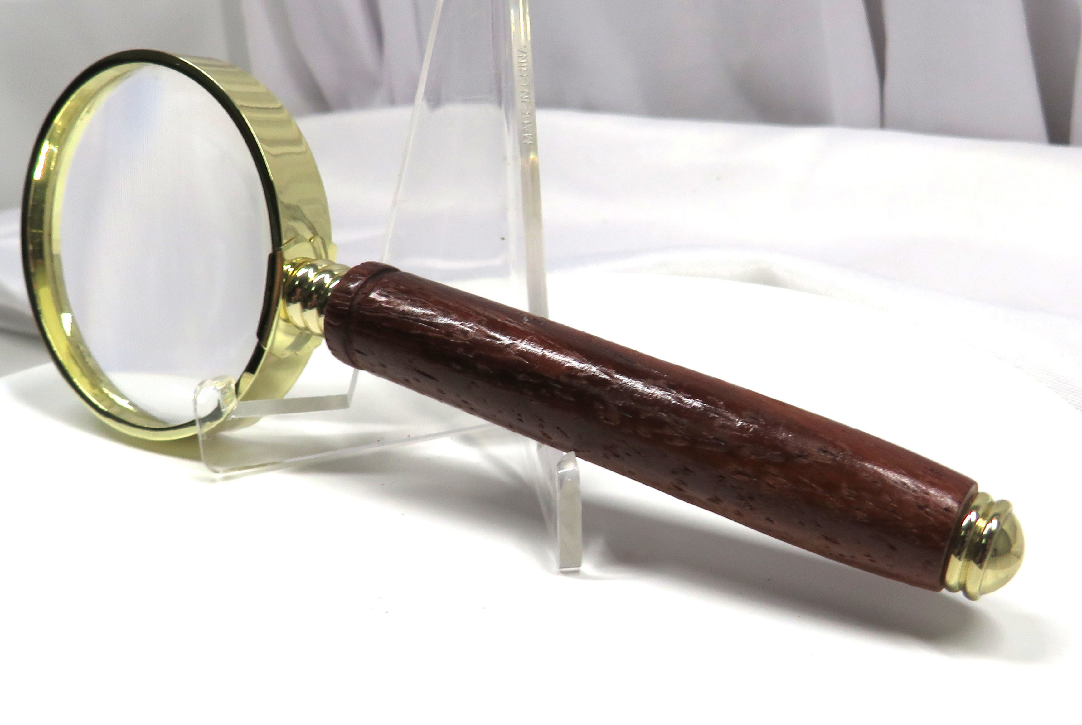 Magnifying Glass Hand Turned Hardwood Handle