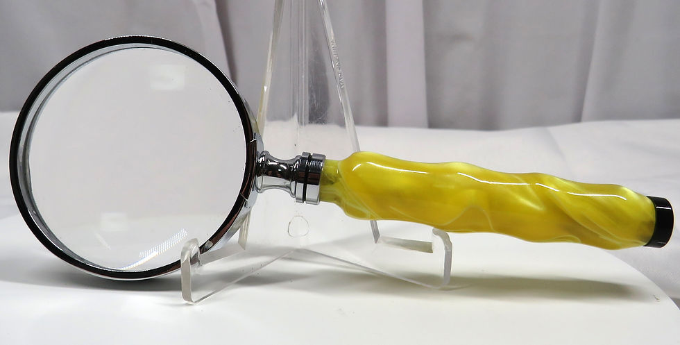 Thumbnail: Magnifying Glass Hand Turned Acrylic Handle 