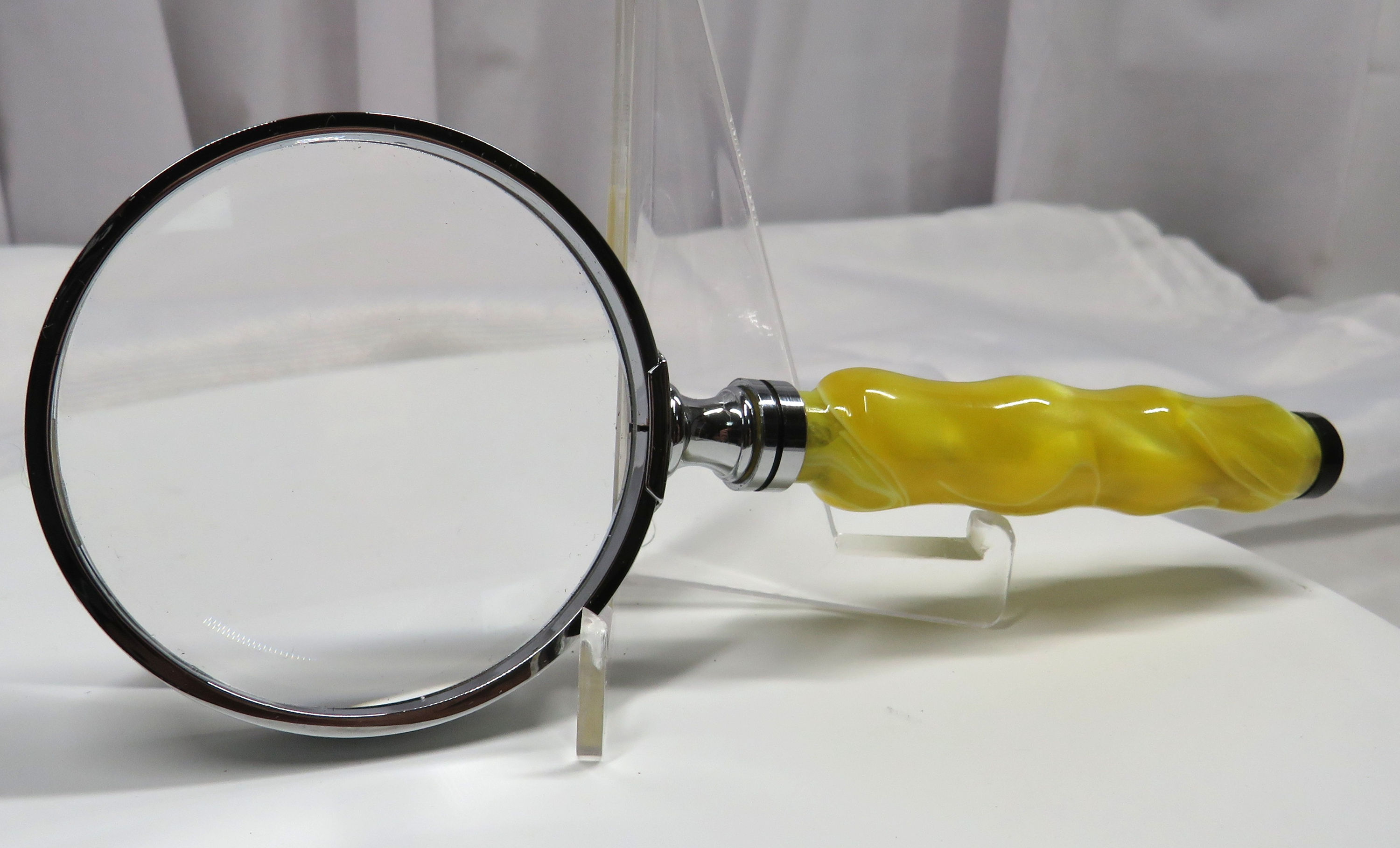 Magnifying Glass Hand Turned Acrylic Handle