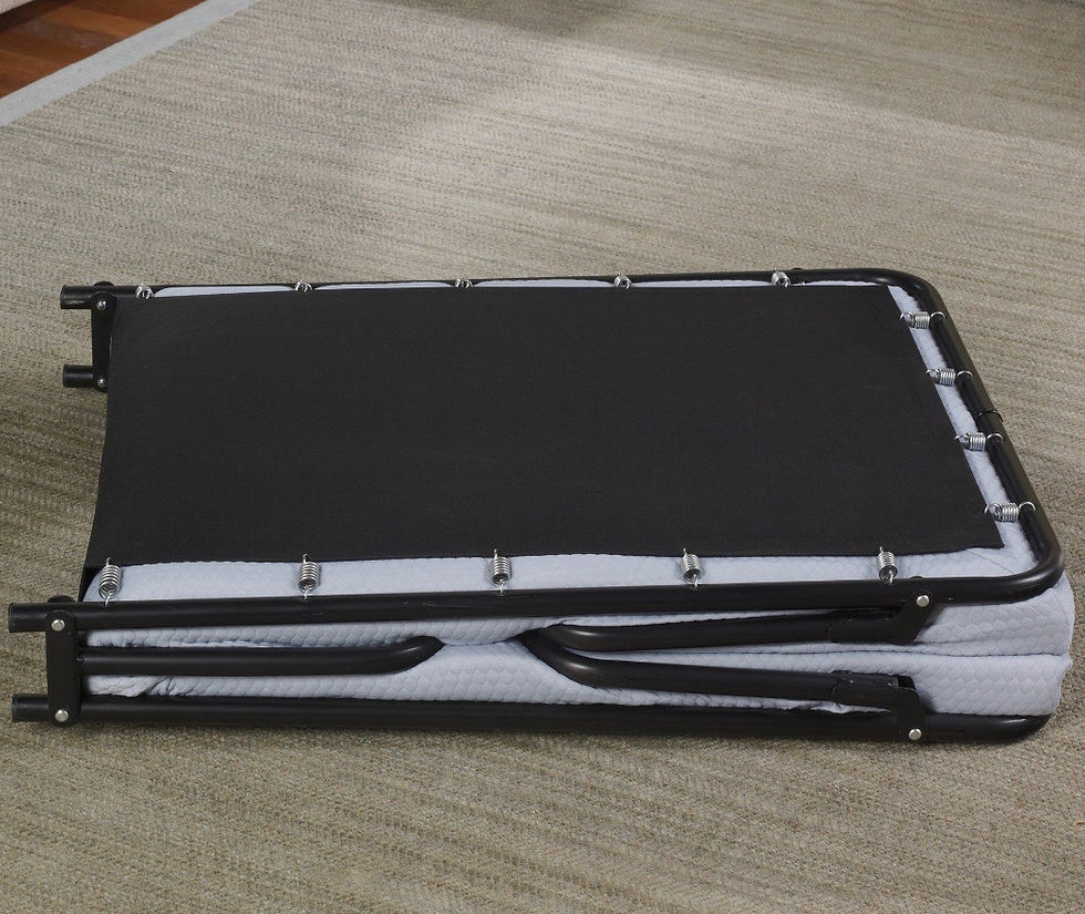 Thumbnail: Simmons Beautysleep Folding Foldaway Guest Bed Cot with Memory Foam