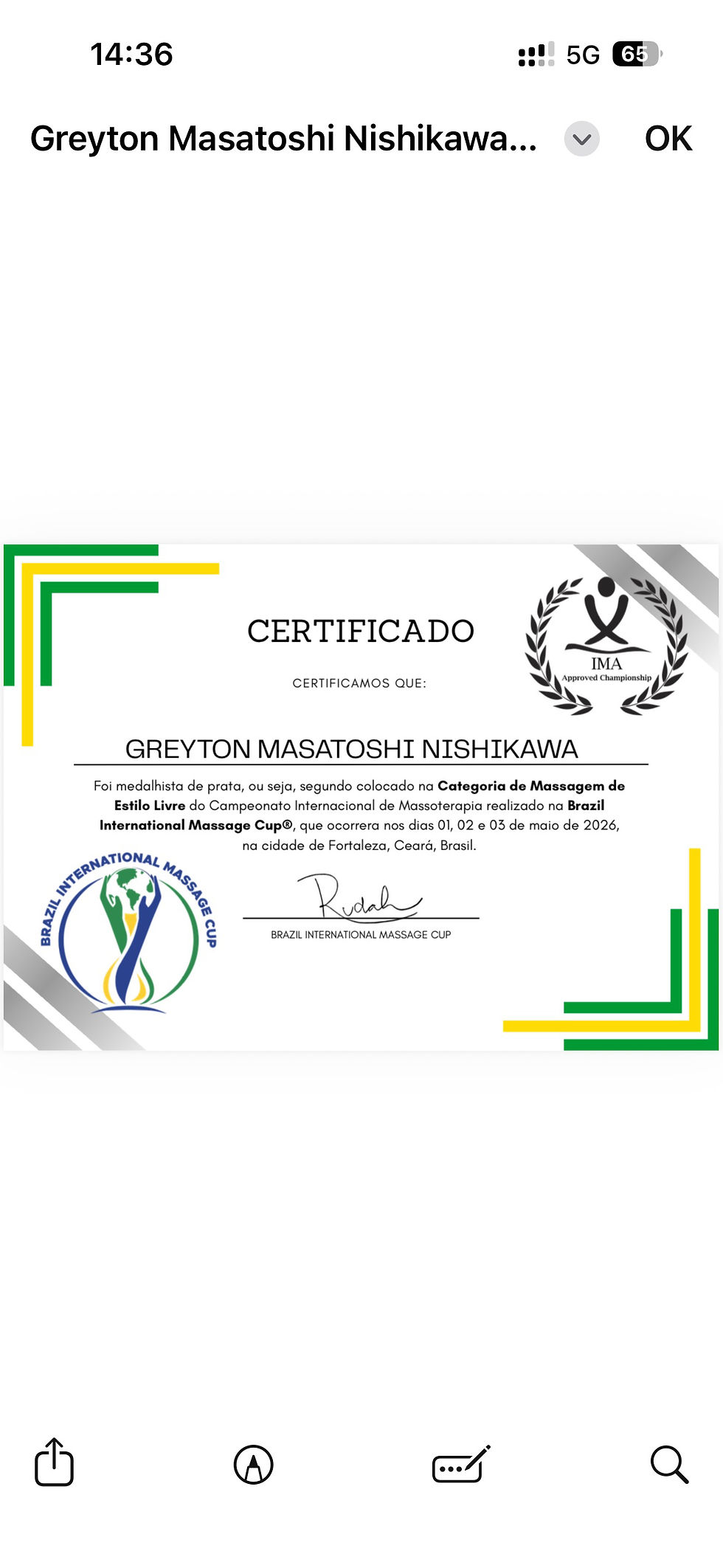 Brazil International Massage Cup — Fortaleza 2026