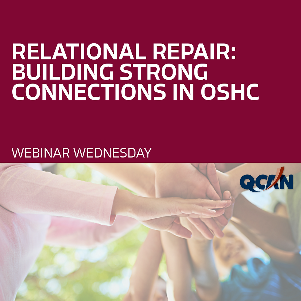 Relational Repair: Building Stronger Connections in OHSC - Webinar Wednesday