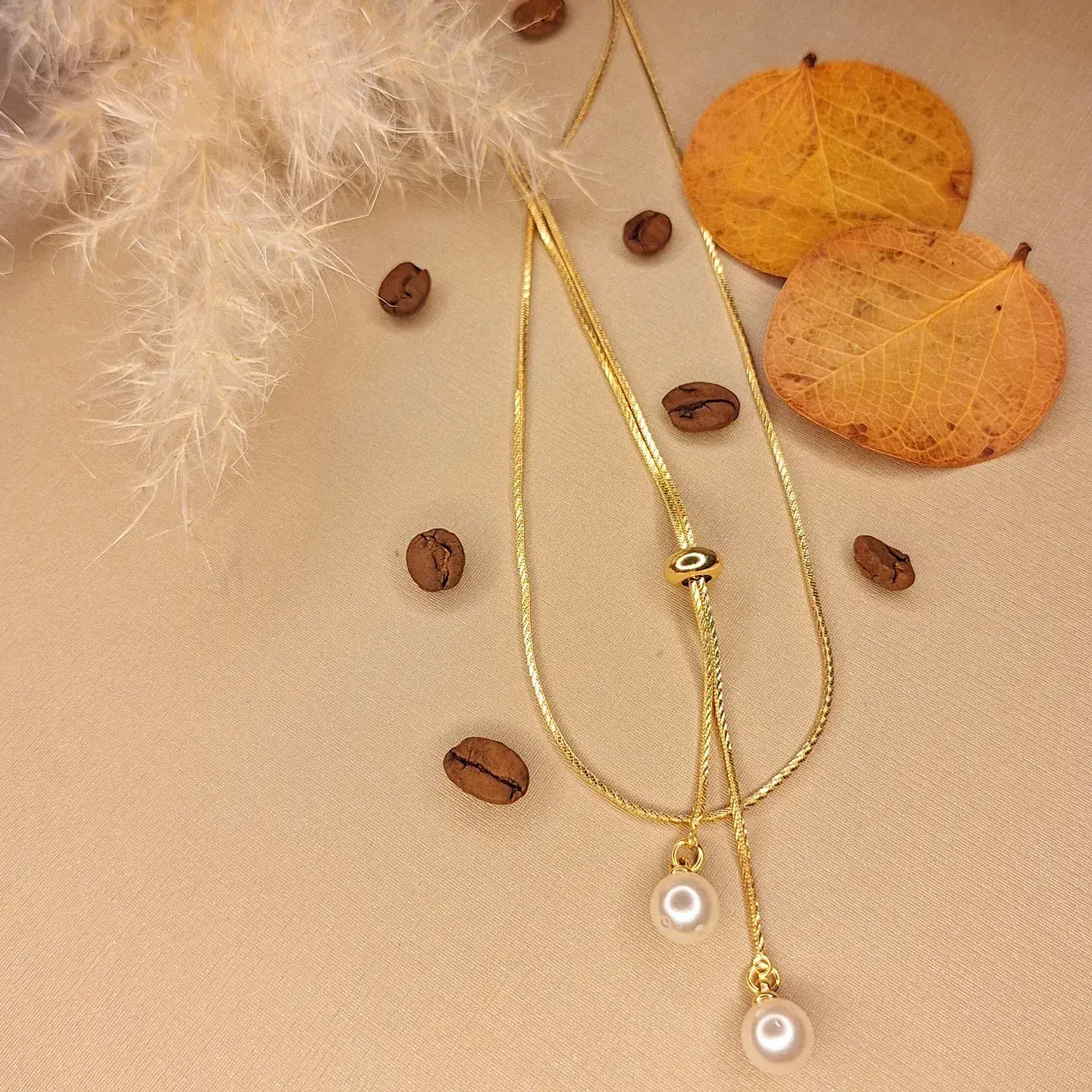 Colar Gravatinha com Pérola