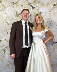 South Bend Flower Print backdrop wedding photobooth