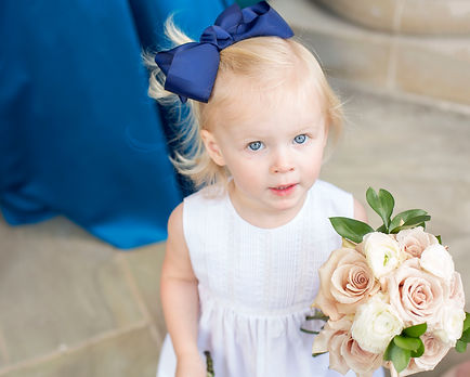 Flower girl at the Simpkins/Jones Wedding in Cleveland TN