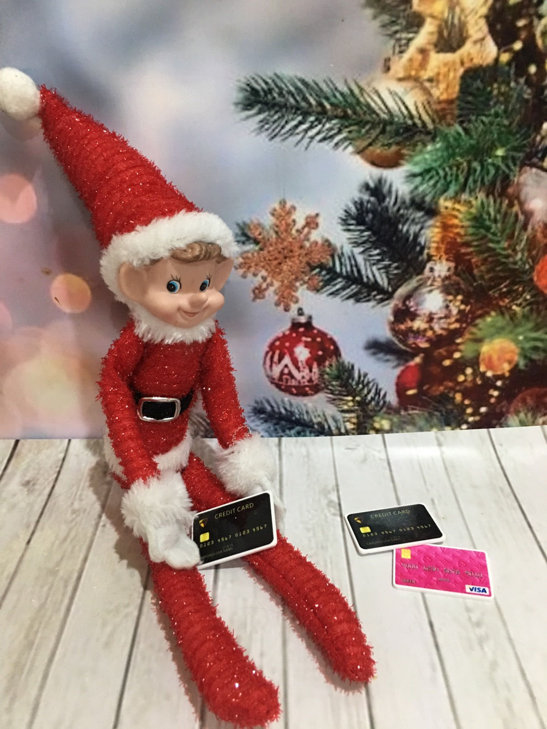 Elf size credit cards 