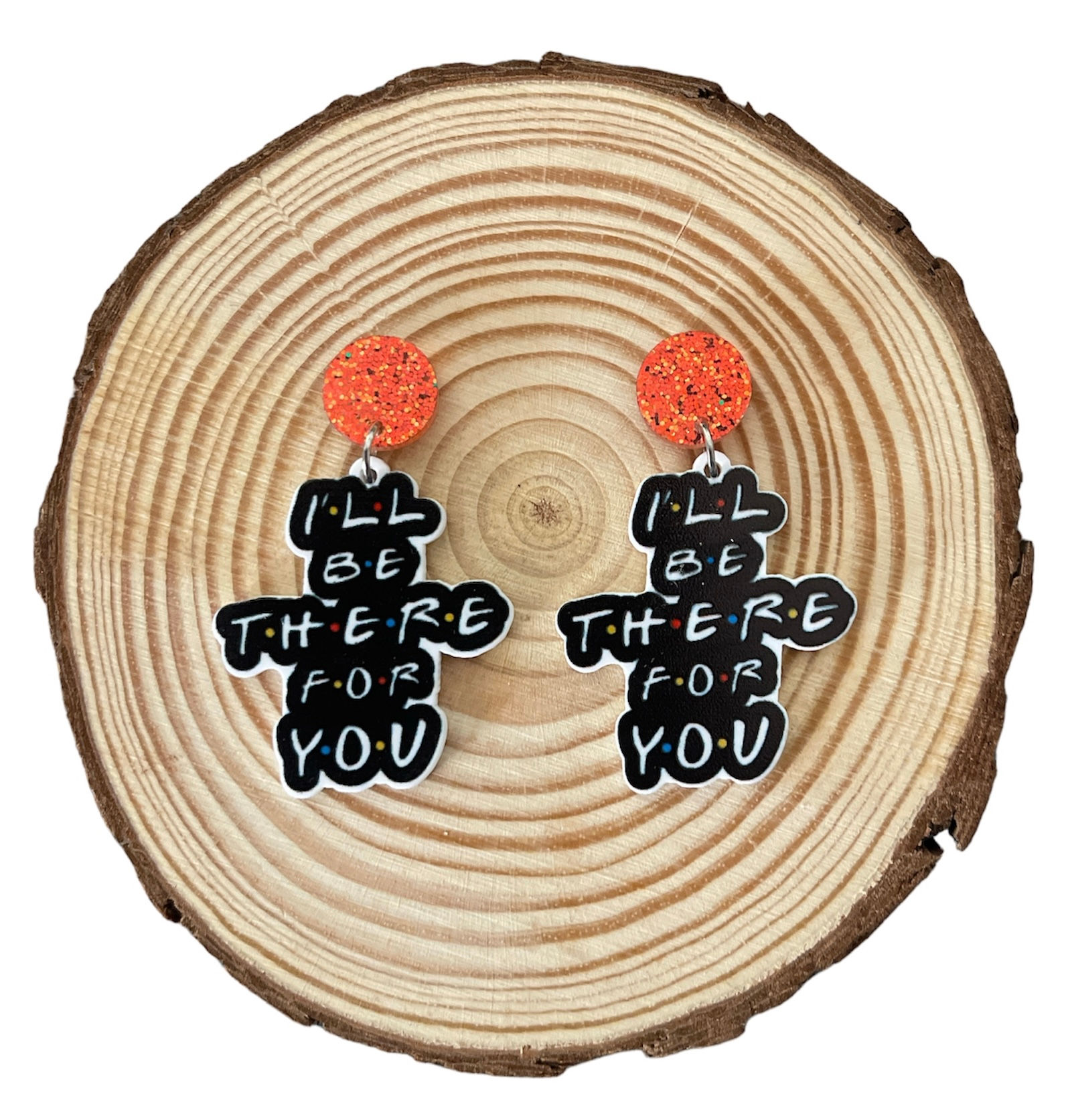FRIENDS I’ll Be There For You Stud Earrings - Red