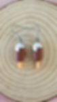 Chocolate ice block dangle earrings