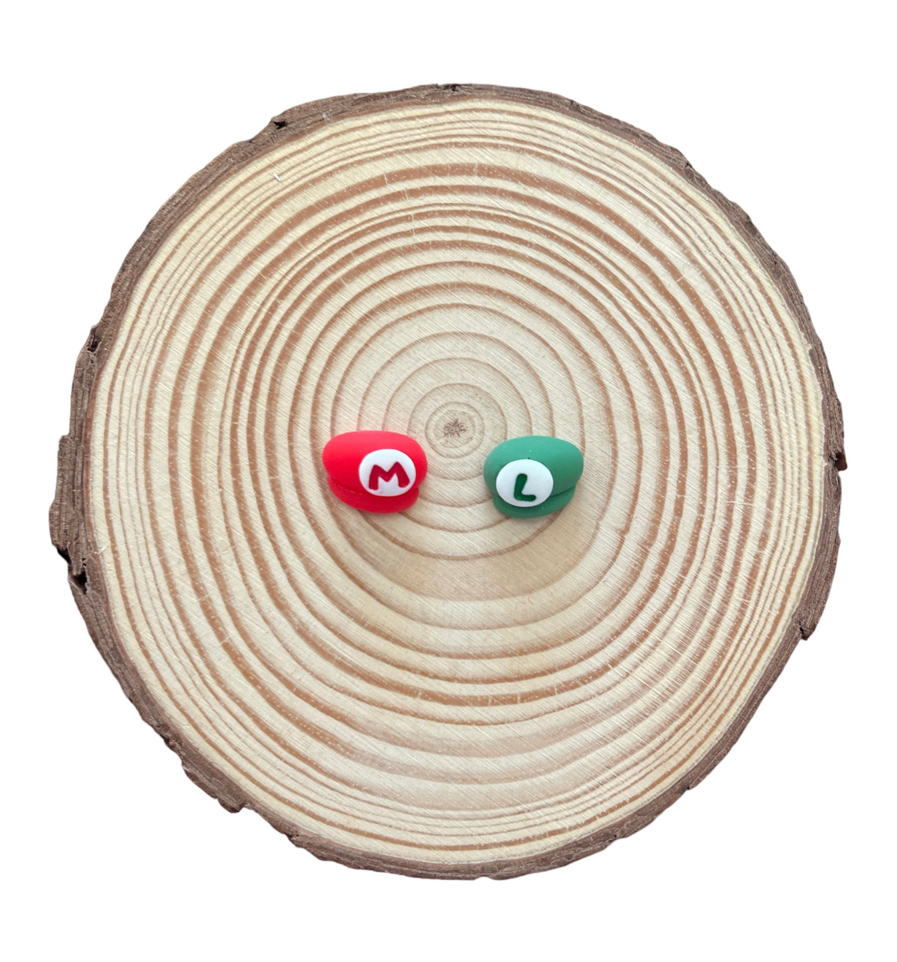Small Mario & Luigi Hat Stud Earrings 