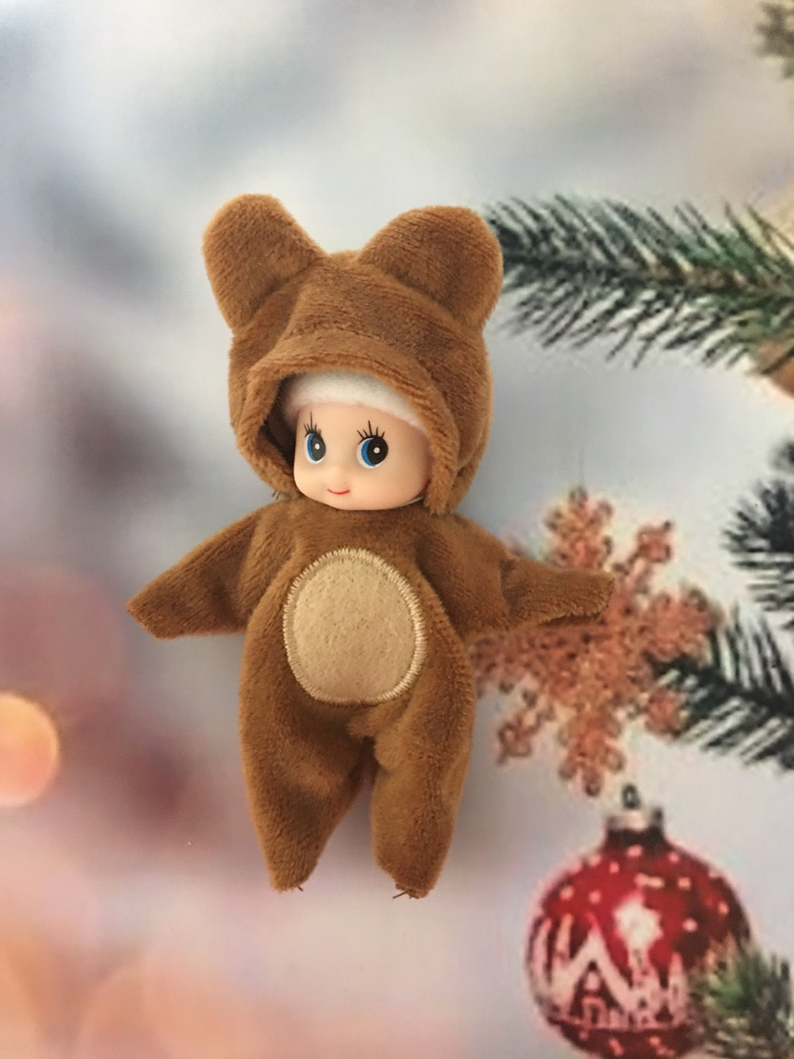 Toddler elf oversized bear onesie