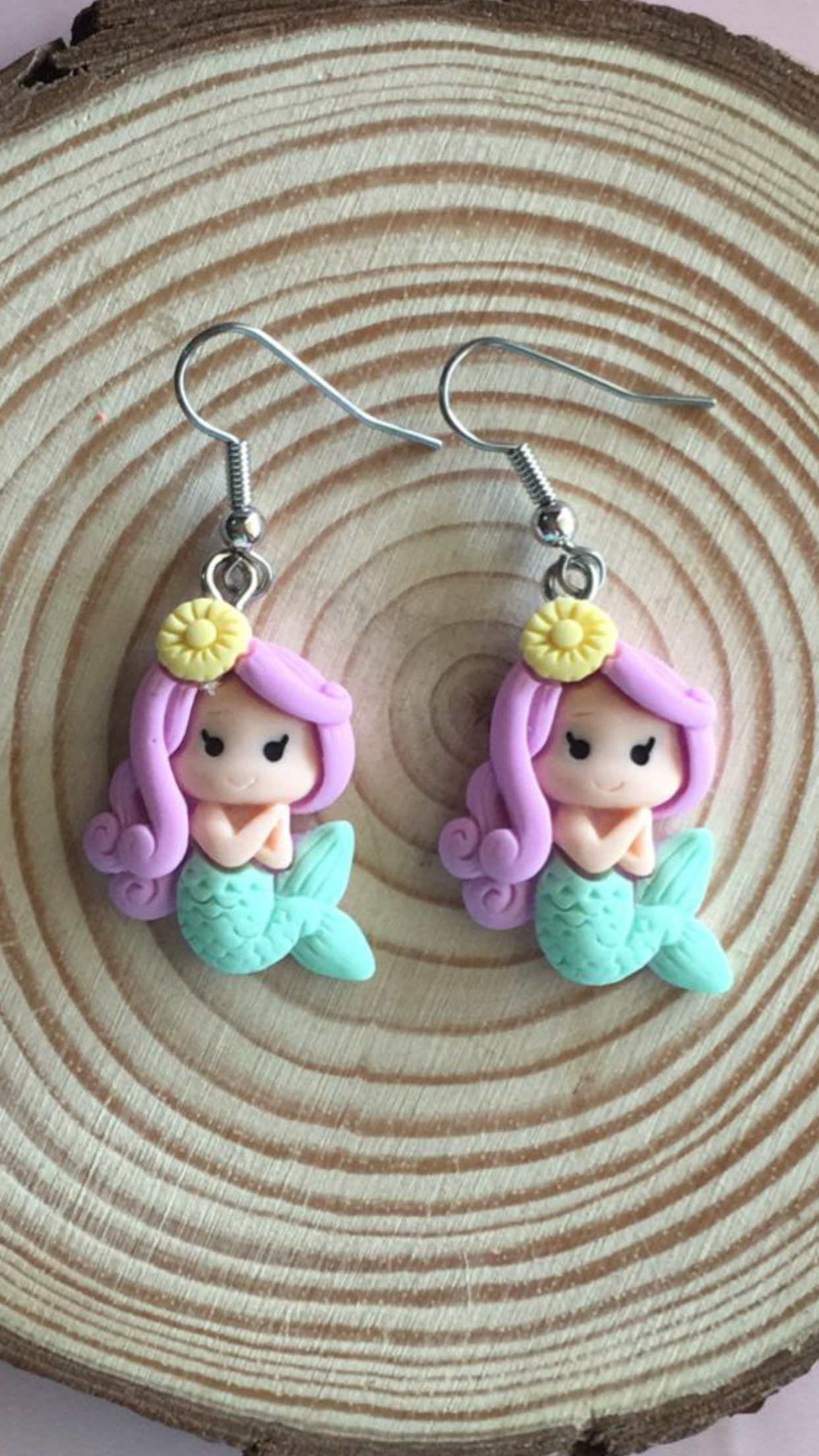 Mermaid dangle earrings 