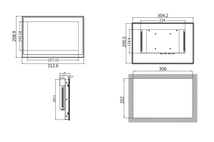 Miniatura: Wecon PI 12 pulgadas HMI  PI9120