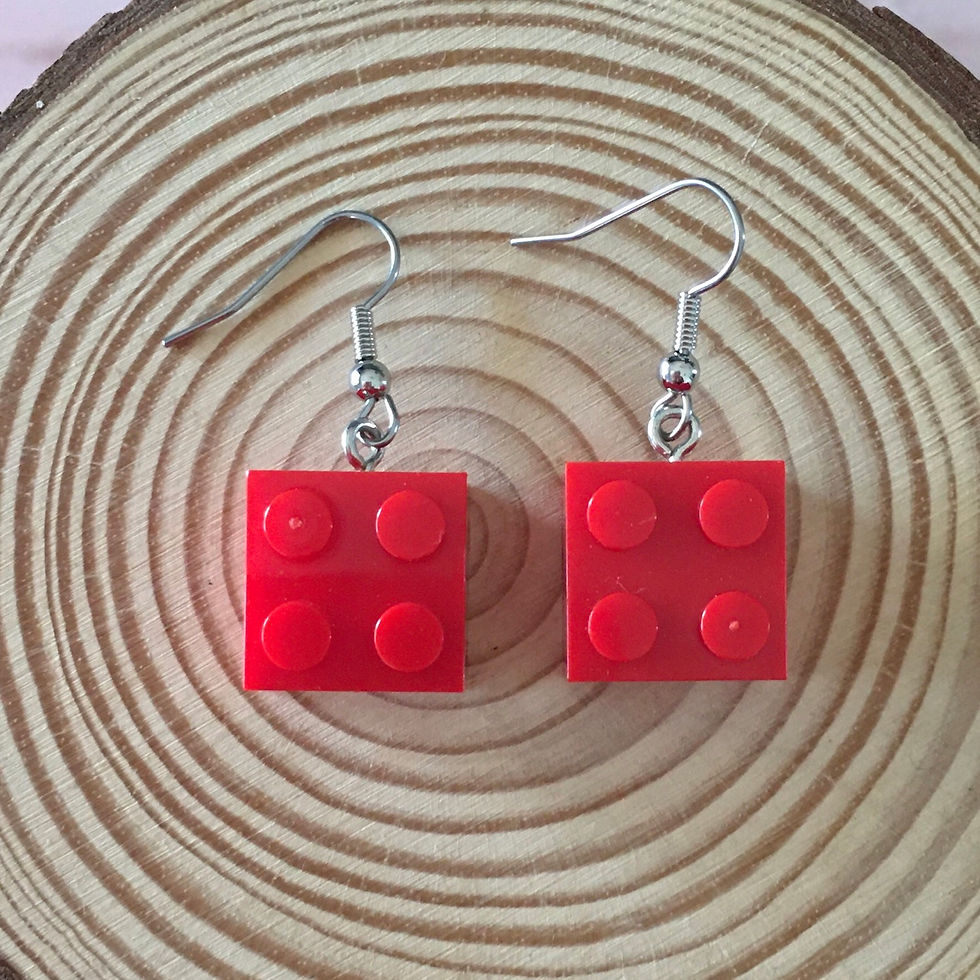 Thumbnail: Square Lego dangle earrings 