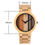 Miniatura: Orologio in legno naturale chiaro quadrante multicolor