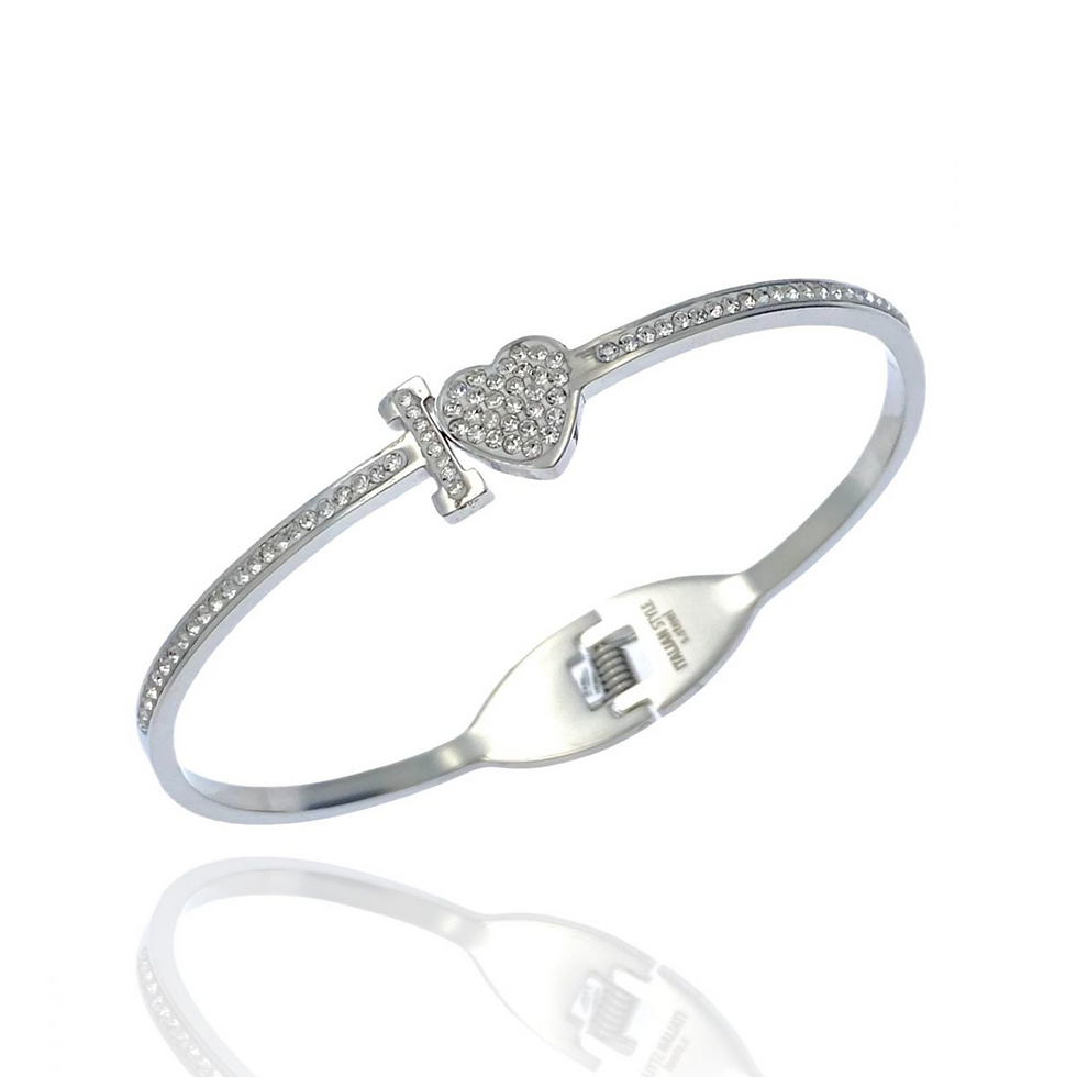 Bracciale rigido strass I