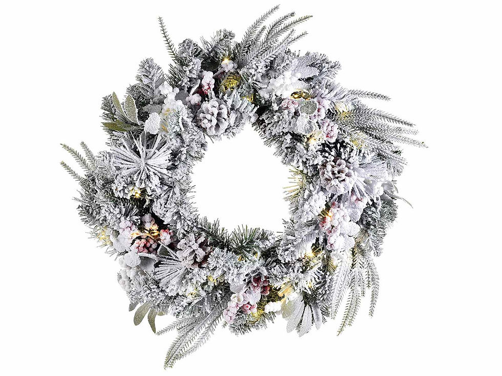 Ghirlanda innevata luci led