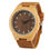 Thumbnail: Orologio in legno chiaro quadrante scuro