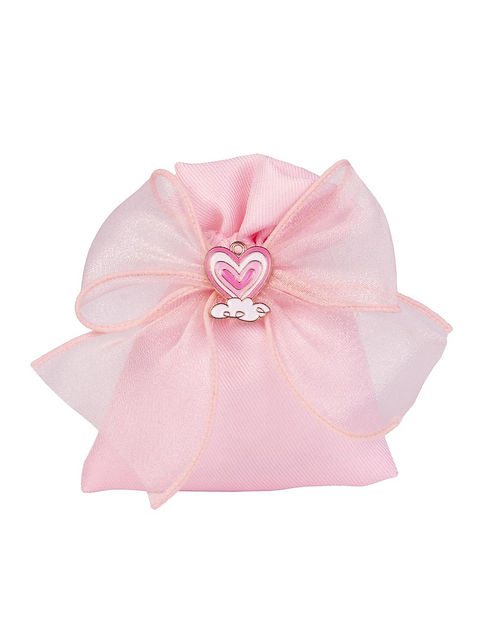 Il Battesimo: Sacchetto di Piquet bianco con righe Rosa e torchon Rosa Il Battesimo: Sacchetto di Piquet bianco con righe Rosa e torchon Rosa