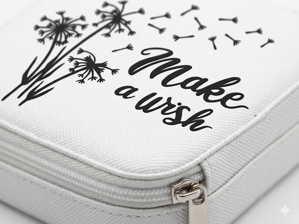 Thumbnail: Portagioie piccolo personalizzato "make a wish"
