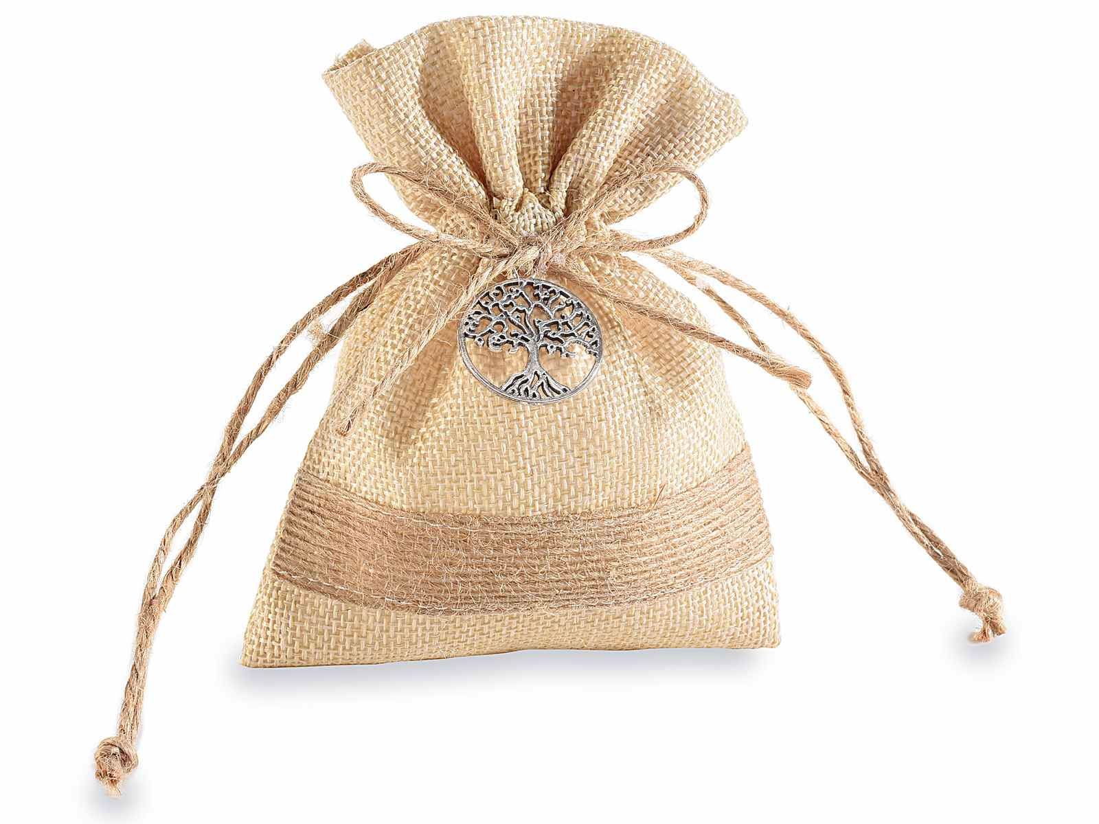 Sacchetto juta e albero della vita