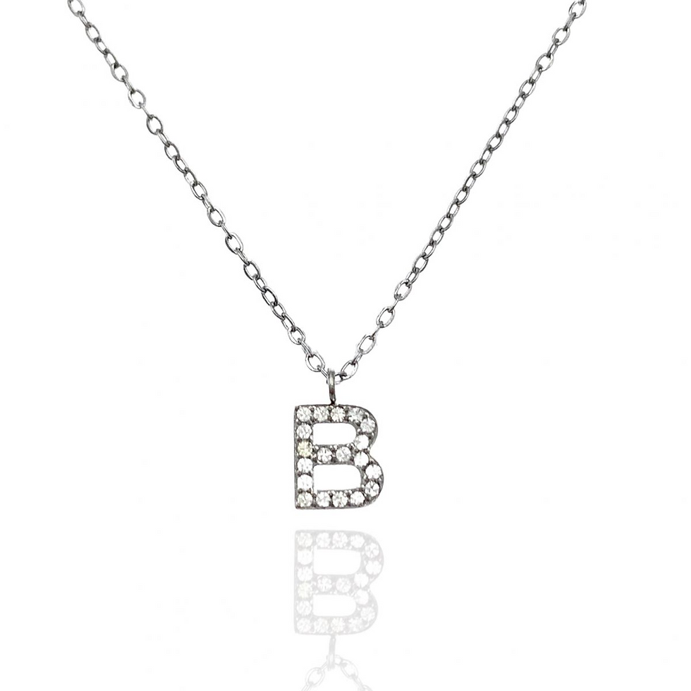 Collana iniziale strass B