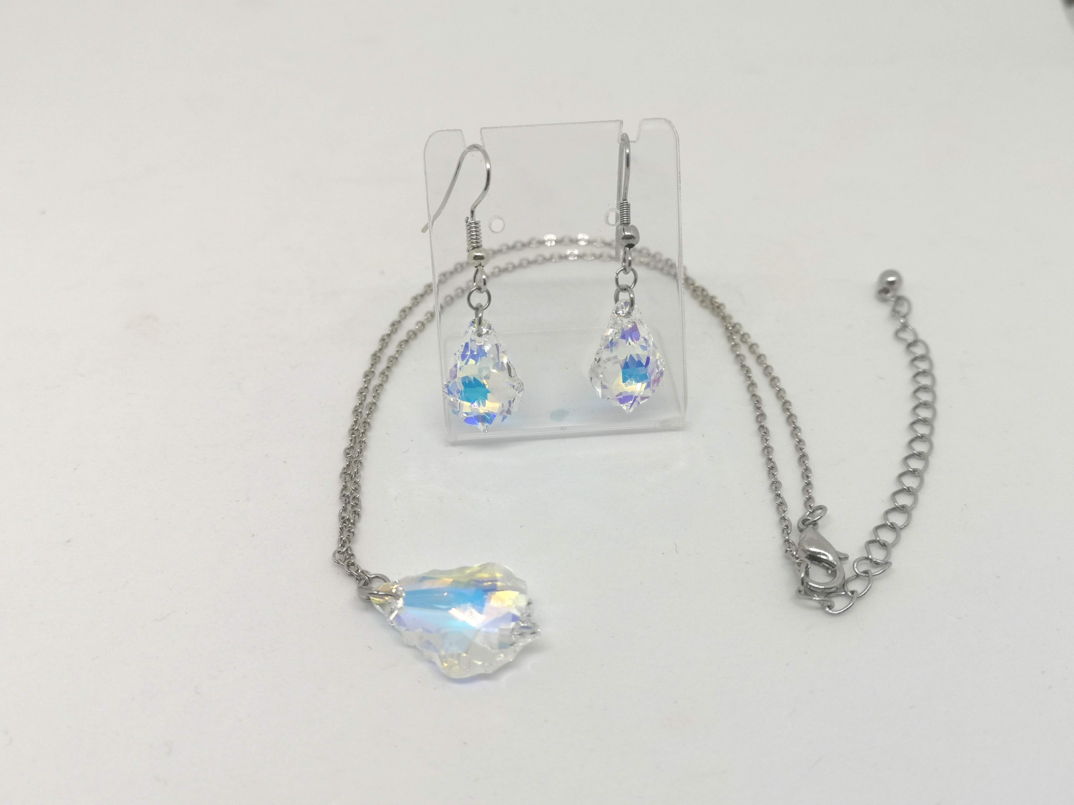 Goccia barocca swarovski crystal AB