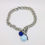 Thumbnail: Bracciale chiama angeli smaltato azzurro strass blu